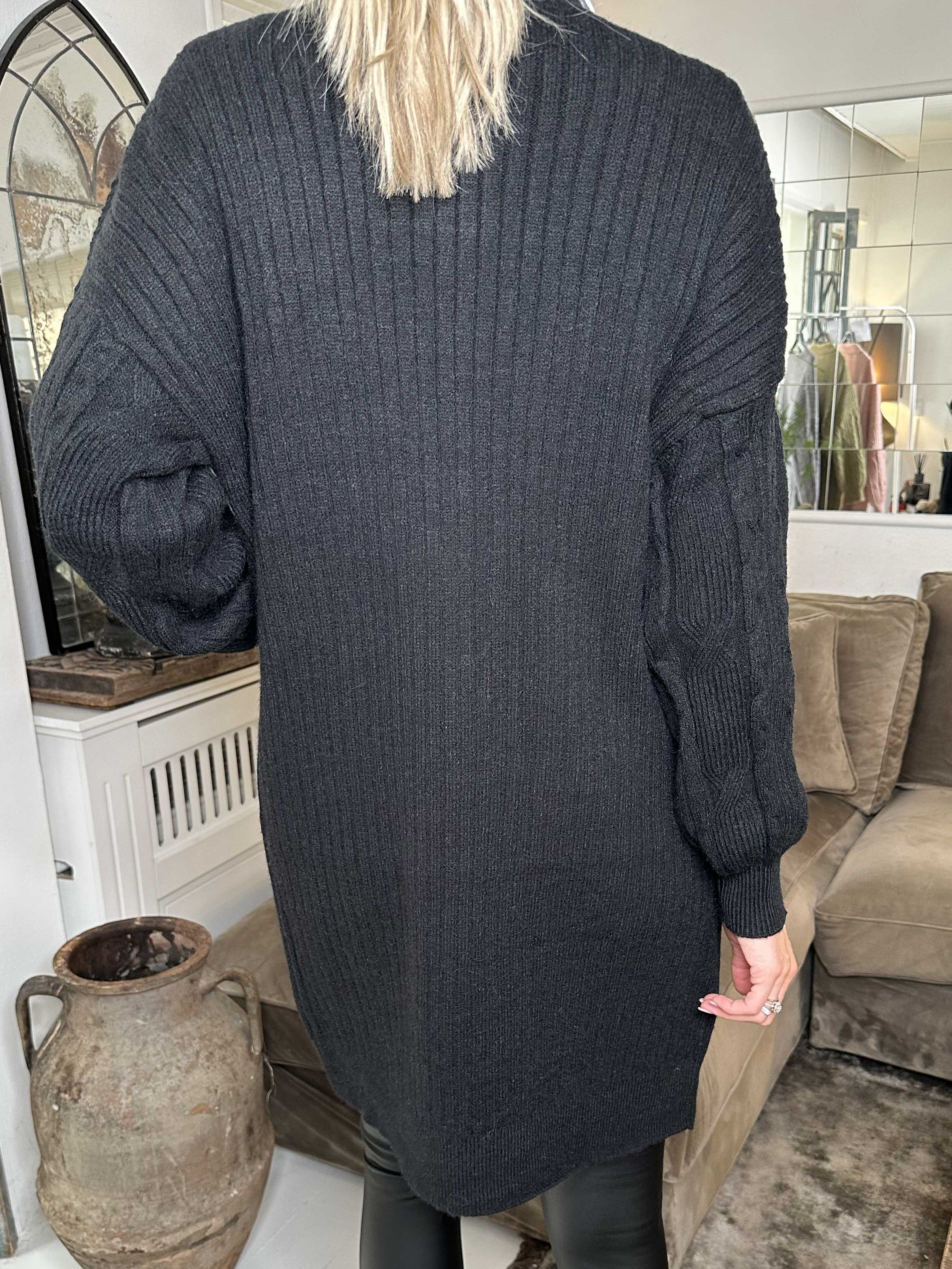 Valeria - Dejlig tyk strikcardigan med lommer